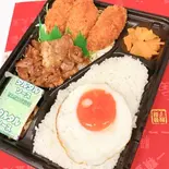 カキと生姜焼き弁当（惣菜弁当善食）