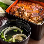 うな重梅+肝焼き(肝吸い、お新香つき)（麻布しき 旗の台店）