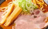 炎の濃厚辛味噌らーめん(味噌ラーメン 茜ノ舞/濃厚担々麺 葵)