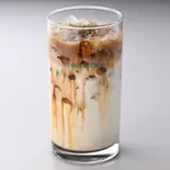 アイス黒蜜ラテ Iced Brown Sugar Latte（カフェ・ド・クリエ 博多大博通店）