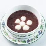 白玉ぜんざい（カフェ ロッビア）