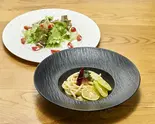 【当店人気No.4!】大葉とレモンが爽やかな明太子クリーム生パスタ+サラダ付(SHELTY CAFE シェルティーカフェ)