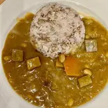 心に優しい精進カレーとデザートセット（KIKCAFE）