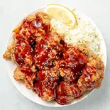 メガ盛りヤンニョムからあげ丼（デカ盛り弁当 はるき 大通店【唐揚げ弁当屋】）