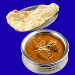マトンカレーナンセット Mutton Curry  Nan Set（インド。アジアン料理ダナパニ光が丘店）