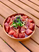 まぐろのポキボウル(赤身) AHI POKE BOWL（豊洲市場直送まぐろ KEIKI BEACH 83）