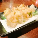 新ガリとエビのかき揚げ(つきじ板前ダイニング斬)