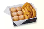 チーズボール6＆ポテトセット（bb.qオリーブチキンカフェ JR天満駅前店）