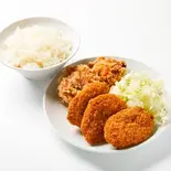 唐揚げヒレカツ定食（唐揚げ達侍）
