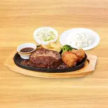 【910】手ごねハンバーグ＆から揚げ弁当（ヴィクトリアステーション 札幌北5条店）