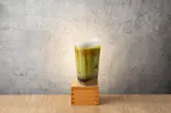 抹茶黒蜜きなこラテ(黒蜜×黒糖わらび餅)(わらび餅茶屋 天神西通り店)