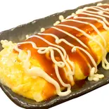 チーズとん平焼き Pork omlet with cheese（お好み焼 焼きそば 鉄板焼き もず OKONOMIYAKI MOZU）