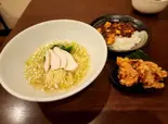 さっぱり塩味スープ麺と唐揚げとミニ麻婆飯(HACHI)