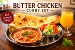 人気の甘口カレー バターチキンカレーセット Butter Chicken Curry Set（ナマステキッチン）