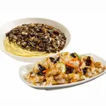 チャジャン麺+タンスユク(小) セット（香港飯店 上野店）