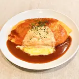チーズデミソースオムライス（洋食 夢たまご）