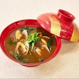 あさり赤だし Clam red miso soup（寿司・海鮮丼 がんこ 上野店）