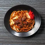 武蔵流 牛旨味カルビのソース焼きそば(麺並)≪3397≫（鉄板焼きそば 武蔵 京橋店）