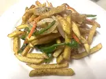ポテトの黒胡椒炒め（台湾料理 萬福来）