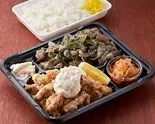 せせり南蛮×豚の炭火焼弁当（船場満腹弁当）