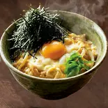 (小さめ丼)卵2個使った幸せになれる夢の海苔も山盛り玉子丼【深夜】（名物！出汁の効いたカレーうどん 土佐堀 亀一）