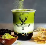 抹茶黒糖タピオカミルクティー MATCHA ĐƯỜNG ĐEN(bui tapioca warabi)
