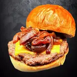 Classic Cheese Burger (クラシックチーズバーガー Single【180g】)（デリスキッチン）