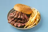 トリプルステーキバーガーポテトセット（ビフテックバーガー）