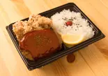 からあげ＆ハンバーグ弁当【からあげ2個・ハンバーグ1個】（デカ盛り弁当 はるき 菊水店【唐揚げ弁当屋】）