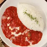 たっぷりトマトのハヤシライス(サラダ付)（comaco＆cafe）
