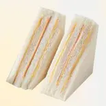 台湾名物・洪瑞珍サンドイッチ・定番 Sandwich【洪瑞珍三明治・招牌滿漢味】（Cotti Coffee 難波店）