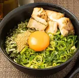 炙りチャーシューたまごかけご飯 Broiled Pork Filet ＆ Eggs on Rice（麺屋つばき 寺田町店）