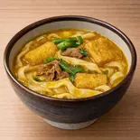 [温かけ]カレー肉汁うどん（肉汁うどん 麦とろ 柳）