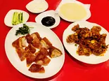 北京ダック一羽(二種味わい)（中国東北家郷料理 永利 池袋本店）