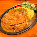 チキンカツカレーオムライス（GB's CAFE area1 圧倒的コスパ！！）