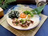 牛しぐれとろろうどん（西ノ陣 京風だしのとろろうどん 日本橋店）