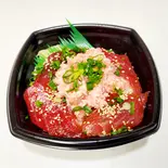 まぐろとネギトロのゴマ漬け丼Sesame pickled Tuna and Negitoro Rice Bowl（天然まぐろ りく 駒込店）