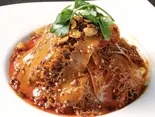 ハチノスとタンの和え物(夫妻肺片)（逸品火鍋 四季海岸）