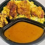 グリルチキンカレーガーリックライスセット【パラタ ロティ付き(With parata roti)】（INDIAN CURRY MASALA GHAR）