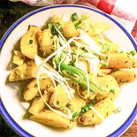 じゃがいもクミン炒め Aloo zeera (fried cumin potatoes)（TikaDevi）