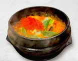 キムチチゲ（米とキンパ）