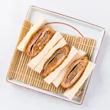 ミルフィーユカツサンド（しゃぶしゃぶと島豚料理ミナミ）