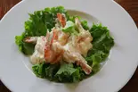 PRAWN GARLIC MAYONNAISEエビのニンニクマヨネーズ炒め(ボンベイ・インディアン・ダイニング&バー 五日市店)