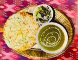 チーズガーリックナンセット Cheese Garlic Naan Set-（CURRY KING KOKUBUNGI）