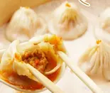 湯包中の王將 蟹黄湯包（湯包・焼き小籠包・吉祥）