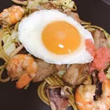 ミックス焼きそば(広島お好み焼き かじ多)