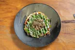 和牛すじネギ豚玉（鉄板処 燦糺(さんきゅう)）