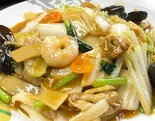五目あんかけ焼きそば Five-Ingredient Fried Noodles（台湾菜館 弘城）