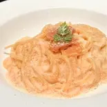福岡特産明太クリームパスタ（海賊レストラン BARATIE）
