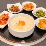 アワビおかゆ定食 Abalone Porridge Set Meal（焼肉ソウル）